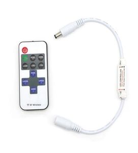 EDISON2011 DC 524V MINI DIMMER RF Wireless Remote Controller 11 Keys Dimmer för 5050 5630 3528 3014 2835 Single Color LED LED L8065860