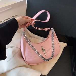 Borsa piccola a catena Borsa da donna 2023 Borsa estiva coreana sotto le ascelle Borsa a tracolla stile modello pietra Trendy