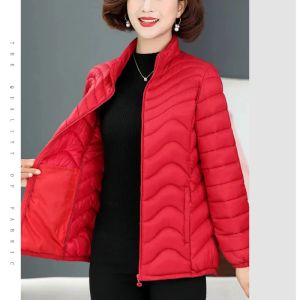 Parkas Winter Damen Kaltmantel Wattierte Jacke Parka Leichter Kurzmantel Günstig Großhandel Kostenloser Versand Slim Fit Jacke Wärme Neu