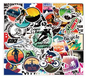 50PCS Mountain Bike Bike Graffiti Pack do wózka Połączenie telefonu Laptop Rower DIY Water Cup Wodoodporny naklejki Whole3621442