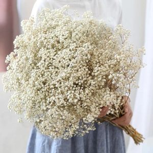 Decorative Flowers Wreaths Gypsophila Baby Breath Million Stars Natural Plant Preserved Dried Home Wedding Christmas Year Decoration LL