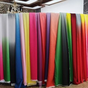 Klänningar Chiffon Gradient Tyg Ancient Hanfu Water Sleeve Dress Performance Clothing Fashion för DIY Sy Partihandel Material Tyg