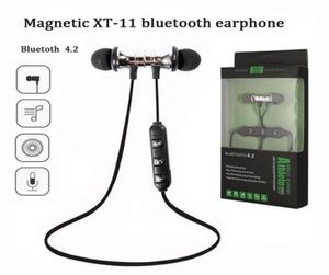 XT11 Wireless Sports Headset Bluetooth 42 HD Stereo Earphone Magnetic Headphones Noise Canceling with Retail package5060598