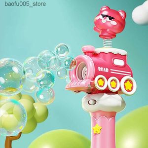 Novelty Games Baby Bath Toys Children So Water Gun Summer Kids Toys Bubbles Gun With Music and Light Bubble Machine No Spill Wedding Party Games Boy 3 Year Q240307