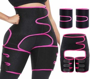 Tactical Waist Trainer 3in1 Thigh Trimmers with BuLifter Body Shaper Arm Belt For Waist Support Sport Workout Sweat Bands4422384