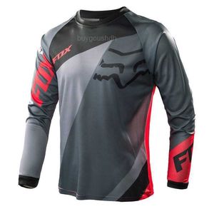 2023 Mens T-shirts Fox Selling Speed Reducing Suit Dry Mountain Cycling Summer Off-road Motorcycle Racing Long Sleeved Mjua