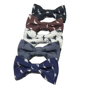 Dinosaur Kid Kid Bow Tie Dzieci Bowtie Polesterki Baby Baby Elegancki dżentelmen Kowęże Koszy