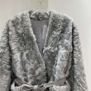 2023 Winter New Fur Temperament Celebrity Xiaohu Sheep Pure Leather And Wool Integrated Coat Women's Clothing 218684