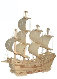 Neues 3D-Puzzle aus Holz zum Selbermachen, Modellschiff für Kinder, Lernspielzeug, zusammengebaute Produkte, Größe 401035 cm, Fabrikkosten, Bestellen Sie 1 Stück 4315262