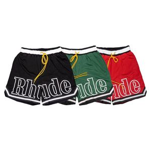 Nuovi pantaloncini firmati da uomo Pantaloncini Rhude uomo quinti pantaloncini da uomo set pantaloni da tuta larghi e comodi moda essere popolari Pantaloncini da spiaggia firmati