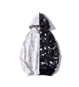 Head Camo Fullzip Bathing Camouflage Ape Hoodie Men Black White Sweatshirt Jacket UK4844793