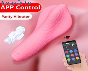 Bluetooth Vibratör Panties Kadınlar için Kablosuz Uygulama Kontrol Seksi Oyuncak Çift Giyilebilir Titreşimli Yumurta G Spot2444623