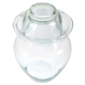 Storage Bottles Glass Pickle Jar Commercial Food Sealed Home Kitchen Restaurant Airtight Large Capacity Household Fermentation