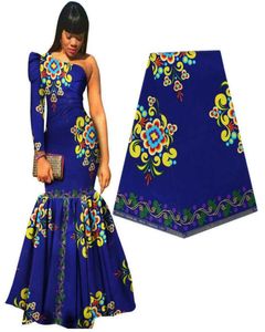 Ankara wzorzystą afrykańską tkaninę prawdziwy materiał Wax Tissu 100 bawełniany Afryka Opakowanie szedane do sukienki ślubnej 6yards T200812635006