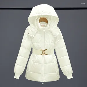 Women's Jackets Fashion Smooth Jacket Autumn Hooded Coats Female Warm Parkas Korean 2024 Winter Outerwear Waterproof Clothing
