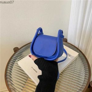 Messenger Bags Candy Color Fashion PU Leather Mini Crossbody Bag Shoulder Bags for Women Small Saddle Bag Lipstick Coin Money Pouch Card HolderL2403