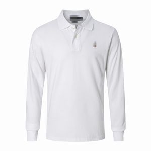 Grande bordado de nova marca masculina camisa polos de alta qualidade de algodão masculina de manga curta Jersey