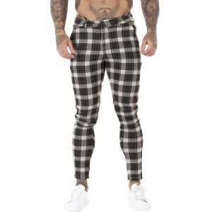 Pantaloni pantaloni casual maschile gingto skinng pantaloni chino cotone tessuto elastico in giro ad alta vita maschio streetwear mohion marchio abbigliamento zm3186