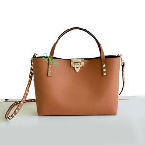5025 Calfskin Tote Bag Designer Väskor 28cm Fashion Cross Body Högkvalitativ äkta läder Kvinnor Handväska D0047