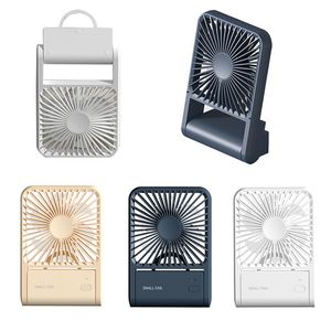 Portable Folding Desktop Fan Quiet 3 Speed Wind Mini Handheld Fan USB Rechargeable Hanging Table Fans for Office Home Bedroom Summer