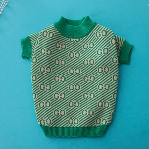 Yeşil moda evcil sweater fadou corgi chenery köpek kıyafetleri kediler ve köpekler giyim evcil hayvanları lüks evcil hayvan sweater