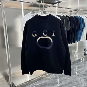 Designer Luxury Guggi Classic High Edition 2023 New High-End Chest Print Crewneck Hoodie Style för män och kvinnor