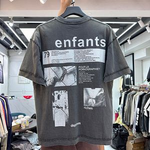 2024 neueste Tees T Shirts Herren Oversize-Shirt Suprior Vintage ERD Gedruckt UNS Größe T-shirts Echte Bilder 24SS