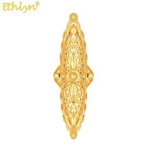 Ethlyn Exaggerated Big for Women African Jewelry Ethiopian Gold Color Wedding Party Rings MY2364431696