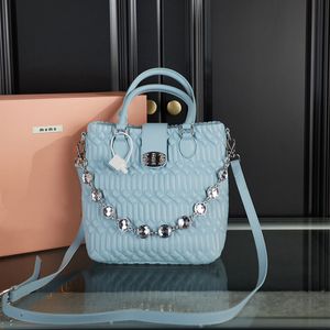 Large Capacity Rhinestone Chains Totes Bag Womens Fashion Messenger Bags Designer Gem Chains Shopper Bag Luxury Leather Shoulder Bags Ladies Handbag Purse