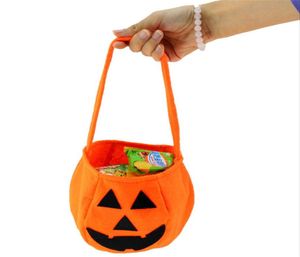 Halloween Pumpkin Bags Hallowmas Sacks Presentväskor Drawstring Candy Bag Tricks eller Halloween Party Favor1067434