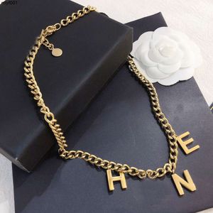 Pendant Necklaces Gold Plated Stainless Steel Necklaces Choker Letter Pendant Statement Fashion Womens Necklace Wedding Jewelry Accessories