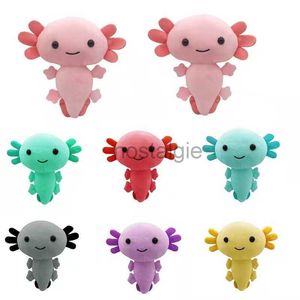 حيوانات أفخم محشوة لطيف AXOLOTL TOY PINK Blue Green Doll Plushies أطفال غرفة الديكور تزيين الأطفال 240307