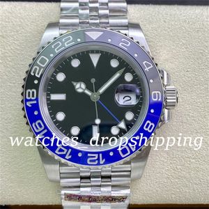 CLEANF CF-Uhren für Herren, Keramiklünette, Kaliber 3186, Uhrwerk, Jubilee 904L-Stahl, Diver 126710, Eta Clean Factory-Garantiekarte, Super Edition-Armbanduhr