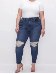 Jeans FSMG Jeans da Donna Elasticizzati Taglie Forti Stile retrò Controllo della Pancia Butt Lifting Vita Media Pantaloni Capri Comodi Casual alla Moda
