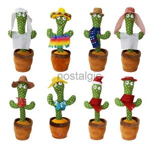 2022 Yeni Dolgulu Peluş Hayvanlar Kawaii Dans ve Twist Cactus Toys Müzik Şarkıları Doğum Günü Hediyeleri Müşterileri Çekmek İçin Yaratıcı Süsler 240307