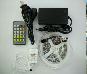 CWWW Çift Renk Sıcaklığı 60LEDM 5M 300LE LED STRIT LIGHT BANT IP20IP6524Key IR Remote12V 5A Adaptör Şeritleri3739702