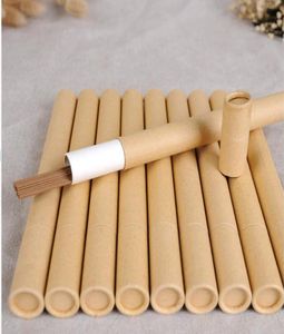 Kraft Paper Saper Canse Tube Cuse Barrel Ber Small Storage Box for 10G 20G Joss Stick便利なキャリングペーパー香水チューブ4356637