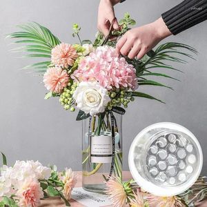 Vases Spiral Ikebana Stem Holder Acrylic Clear Flower Arrangement DIY Floral Art Accessory For Party Wedding Vase