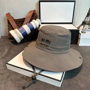 Chapéu de balde esportivo com cadarço unissex carta completa chapéus de pescador Street MI Outdoor Snapback Sun Caps