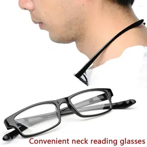 Solglasögon Sonsat Ultralight Hanging Stretch Reading Glasses Män Kvinnor Anti-Fatigue HD Presbyopia glasögon Diopter