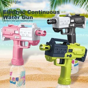 Arma brinquedos pistola de água elétrica para crianças esguicho água blaster armas brinquedo verão piscina praia areia ao ar livre água luta jogar brinquedos presentes