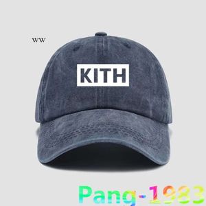 Kith Ball Caps Classic White Box Logo Kith Hat Baseball 2022 Men Men Women High Quality Sunshade調整可能なキャンバススポーツハット8536