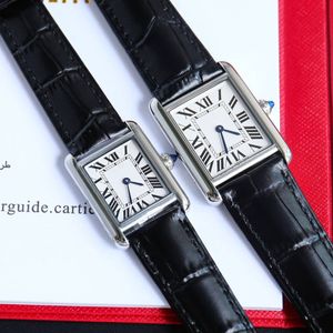 Moda de luxo relógio feminino movimento quartzo relógio feminino colete quadrado caso aço inoxidável pulseira couro relógio casual montre de luxo