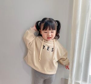 JK Newest INS Little Girls Boys Hoodies High Quality Velvet Cotton Straps Puff Sleeve Hooded Autumn Winter Children Kids Outwears7121356