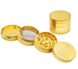 Metal Zinc Alloy Tobacco Herb Grinders 4 Layers Metal Herb Grinders Sharpstone Tobacco Grinders Big Gold Smoking Grinder BH3978 TQ9946531