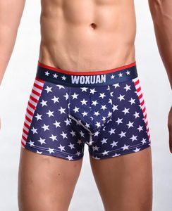 Herren039s Unterhosen Boxershorts Klassische USA-Flagge bedruckte Herren-Boxershorts Baumwolle Herrenunterwäsche Sexy niedrige Taille Konvexes Design4968267