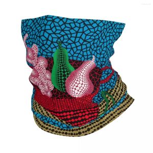 Банданы Yayoi Kusama, абстрактное искусство, бандана с фруктами, гетры для лыжной охоты, мужской и женский шарф, повязка на голову, теплая