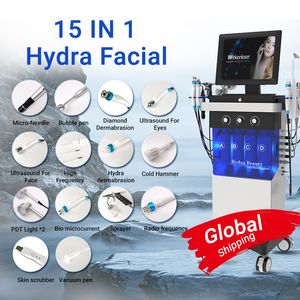 Машинная чистка кожи Hydrafacial Hydra Дермабразия Кислородный пилинг RF Удаление морщин Микродермабразия