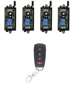 Wireless Remote Control Switch 315 433 MHz DC 9V 12V 24V Modul 1ch 4 CH -knapp RF Fjärrkontroll för ljus och dörr5604857