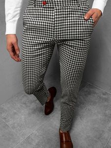 Мужские повседневные эластичные брюки, однотонные, тонкие, деловые, офисные, универсальные, для мужчин, повседневная одежда, распродажа, шорты 240305